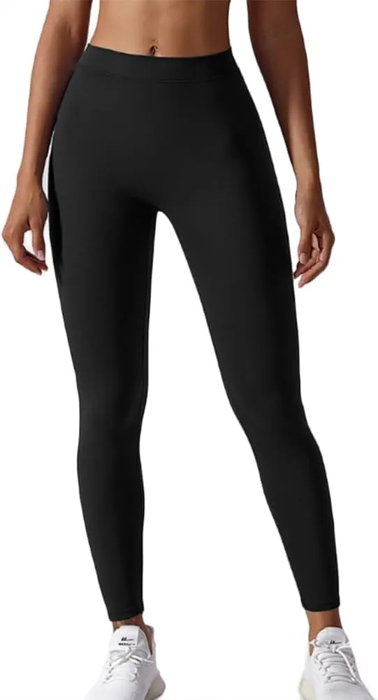 HSQSMWJ Leggings Women Butt Lifting Anti-Cellulite Push Up Tummy Control High Waist Gym Yoga Compression Pants