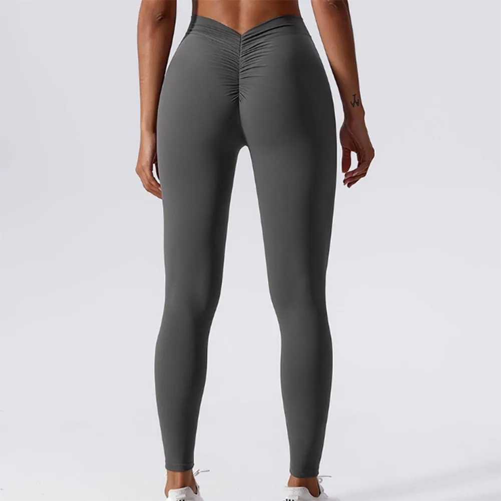 HSQSMWJ Leggings Women Butt Lifting Anti-Cellulite Push Up Tummy Control High Waist Gym Yoga Compression Pants