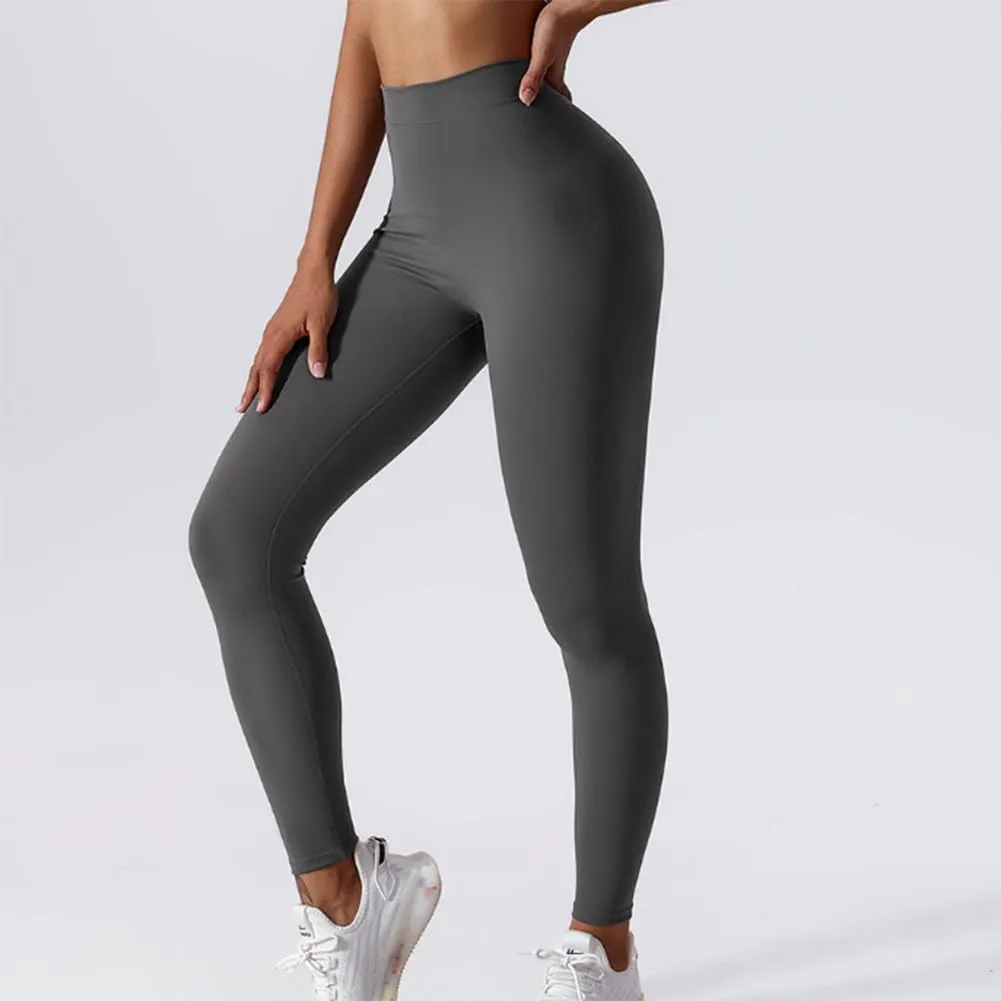 HSQSMWJ Leggings Women Butt Lifting Anti-Cellulite Push Up Tummy Control High Waist Gym Yoga Compression Pants
