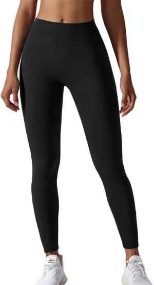 HSQSMWJ Leggings Women Butt Lifting Anti-Cellulite Push Up Tummy Control High Waist Gym Yoga Compression Pants