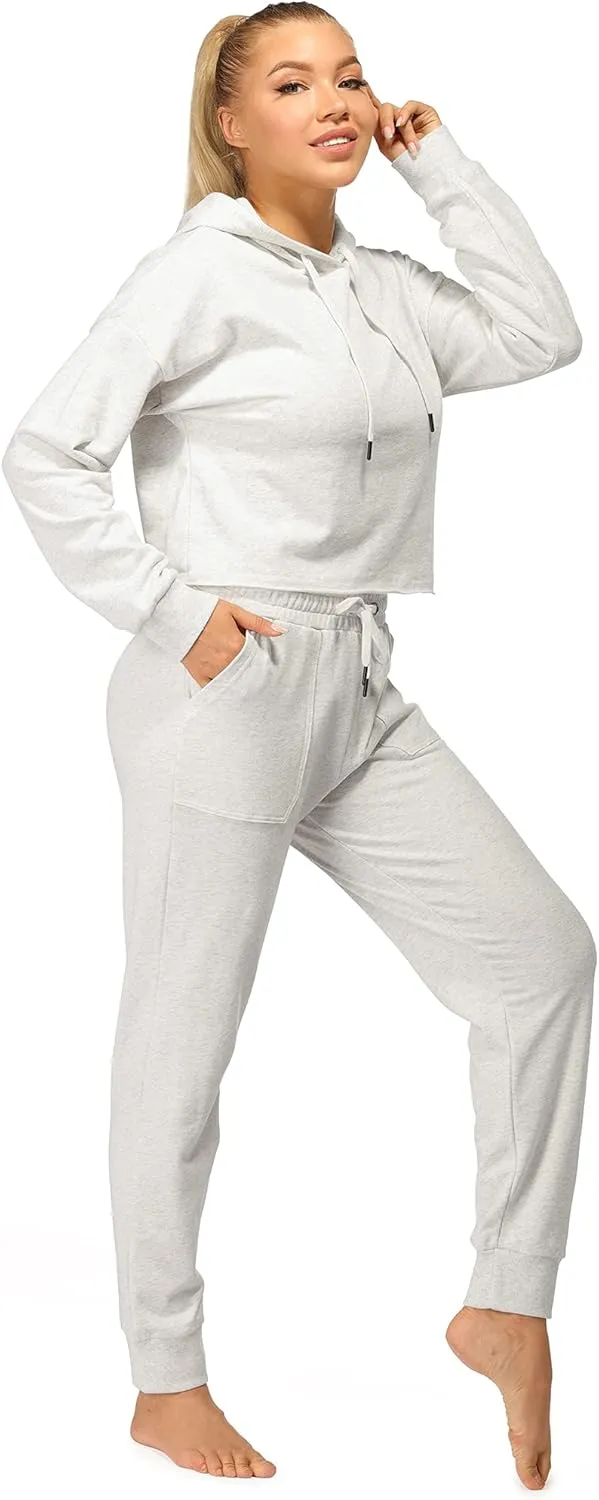 icyzone Women Sweatpants Joggers Activewear Workout Running Pants with Pockets