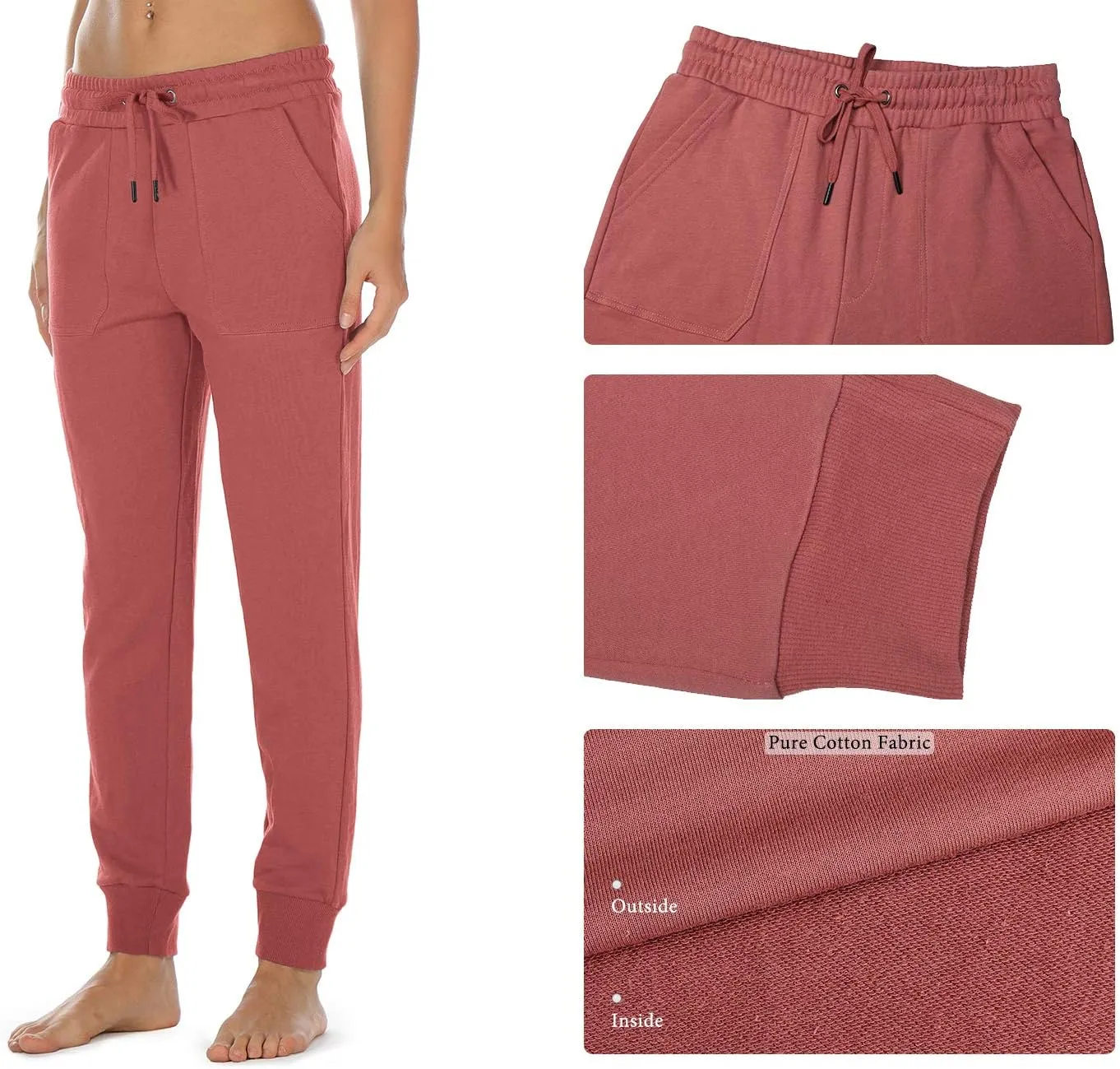 icyzone Women Sweatpants Joggers Activewear Workout Running Pants with Pockets