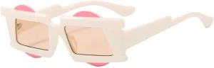 Irregular Sunglasses Women Double Color Frame Female Shades Luxury Sun Glasses UV400 Eyewear