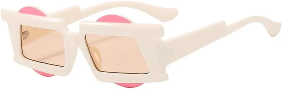 Irregular Sunglasses Women Double Color Frame Female Shades Luxury Sun Glasses UV400 Eyewear