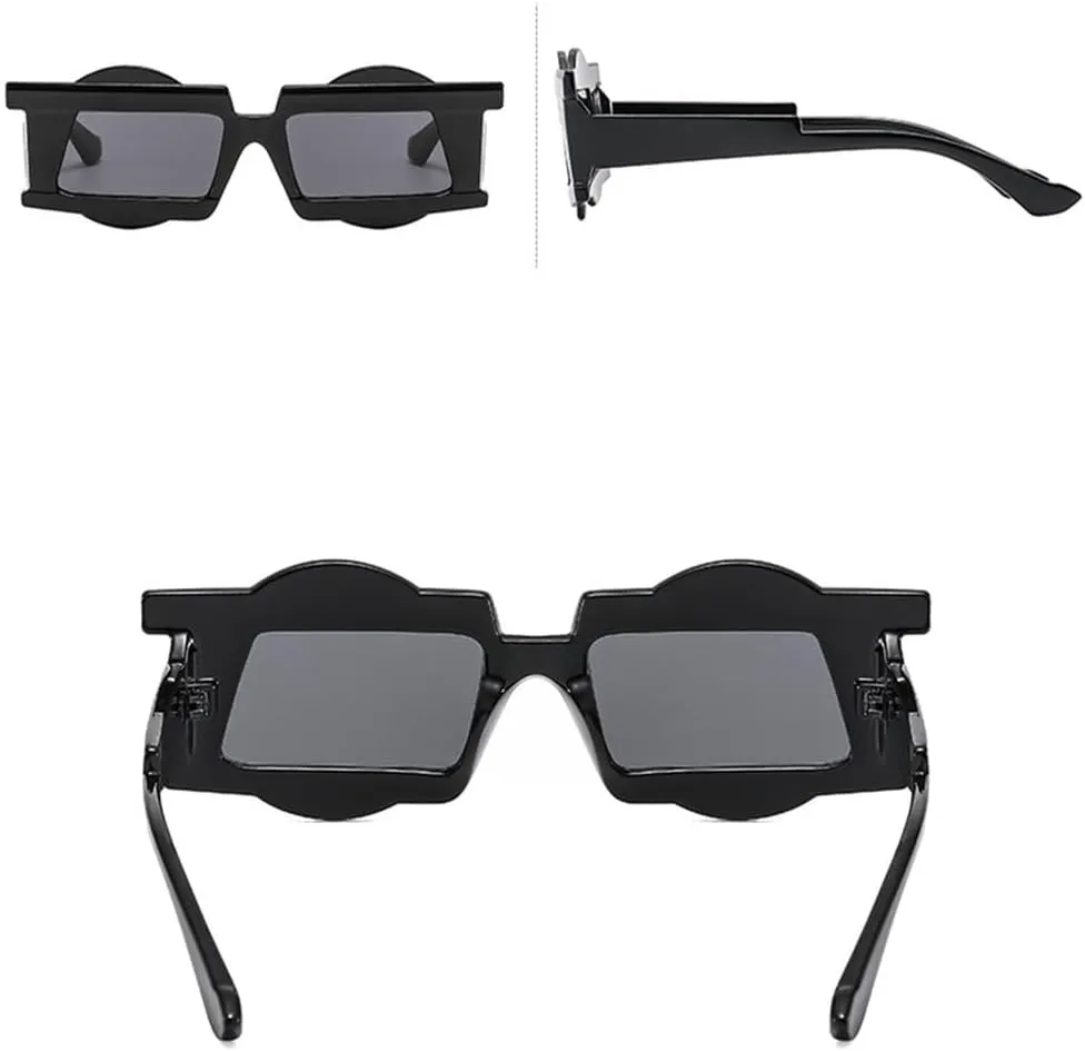 Irregular Sunglasses Women Double Color Frame Female Shades Luxury Sun Glasses UV400 Eyewear