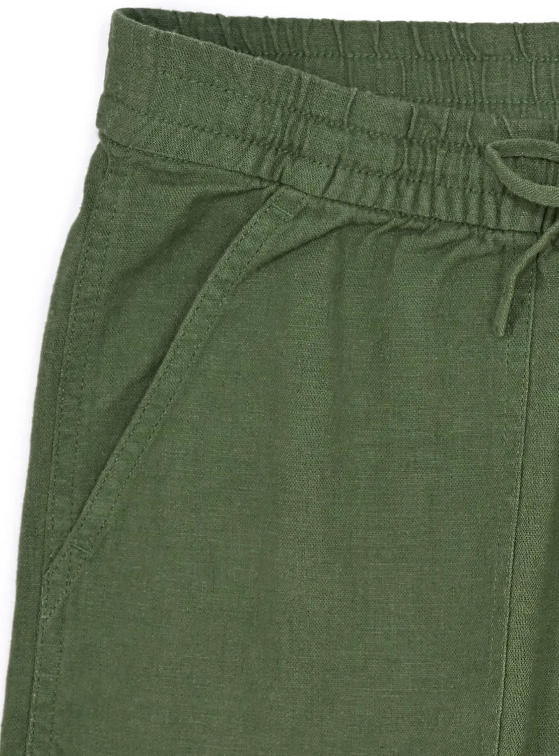 J.Crew Mercantile Women's 3" Linen Blend Drawstring Shorts
