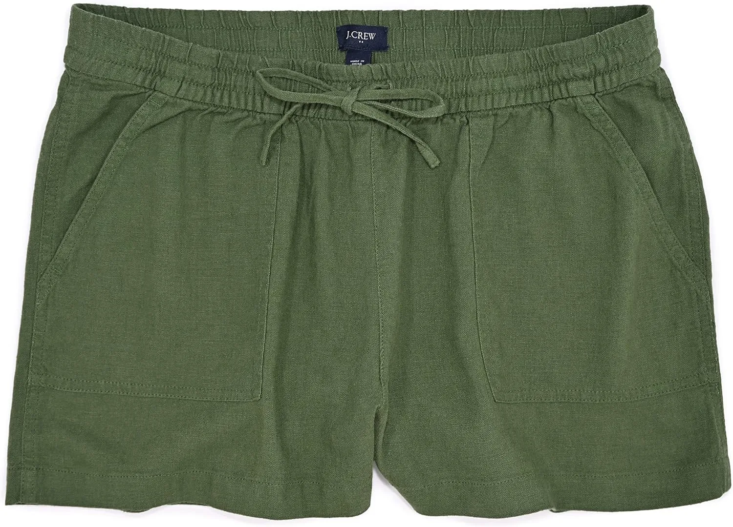 J.Crew Mercantile Women's 3" Linen Blend Drawstring Shorts