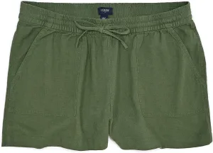 J.Crew Mercantile Women's 3" Linen Blend Drawstring Shorts