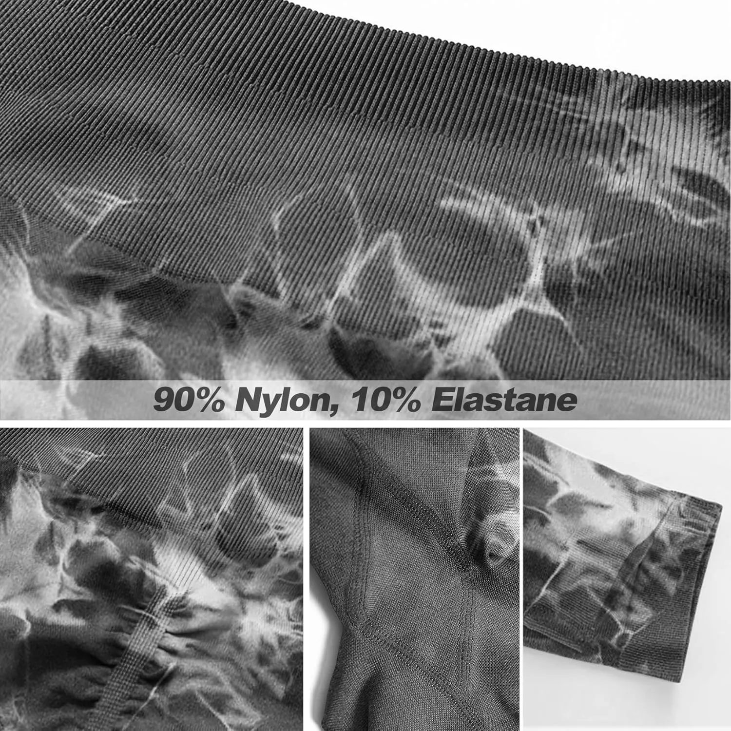 JGS1996 Tie Dye Hidden Scrunch Leggings for Women Tummy Control Butt Lifting Yoga Pants High Waist Compression Workout Tight