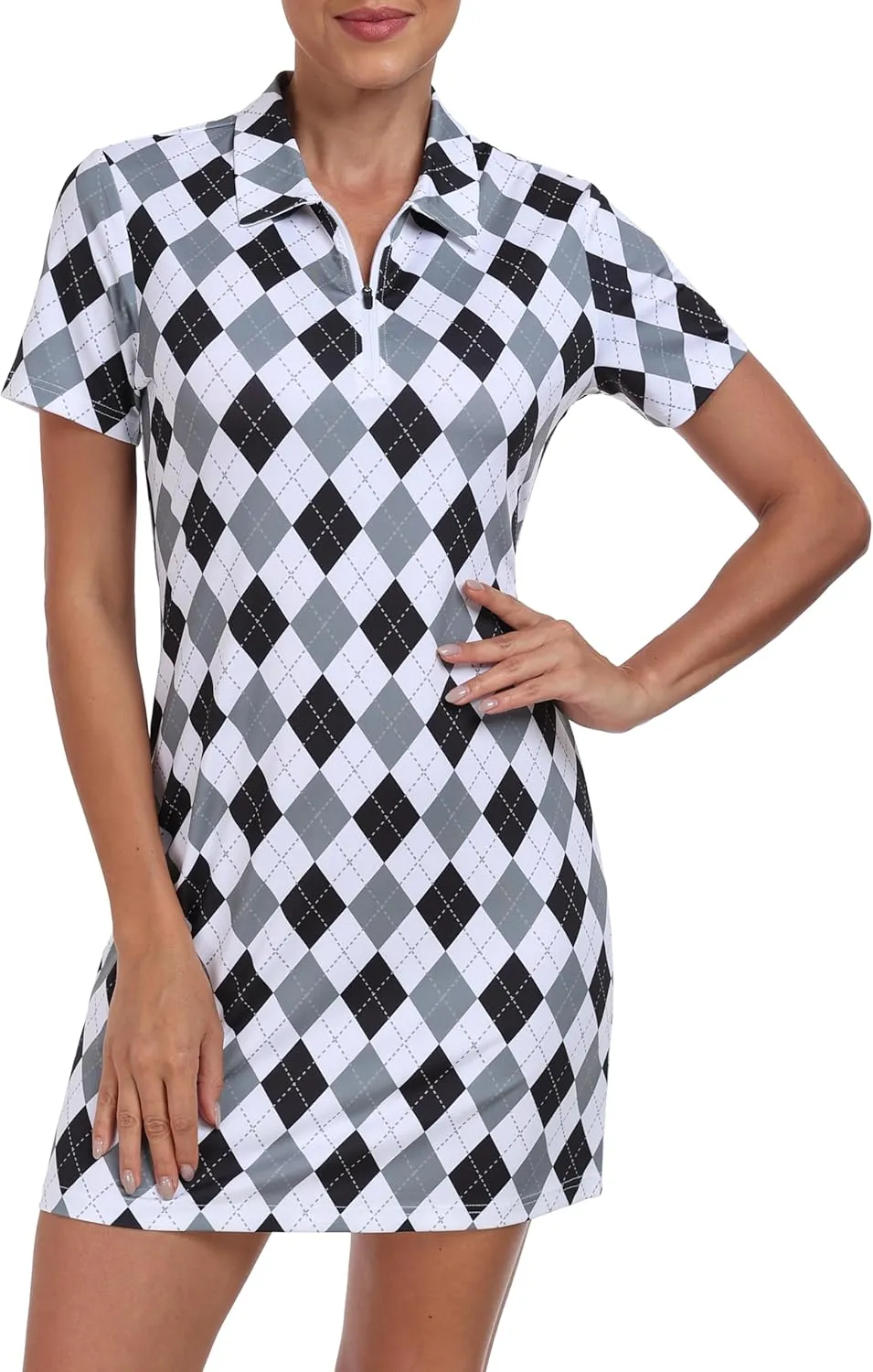 JINSHI Women T Shirt Dress Hiking/Tennis/Golf/Leisure Comfortable and Soft Athletic Dress for Women