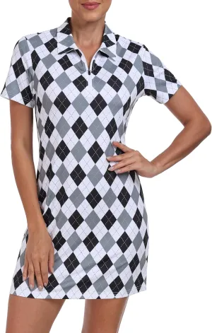 JINSHI Women T Shirt Dress Hiking/Tennis/Golf/Leisure Comfortable and Soft Athletic Dress for Women