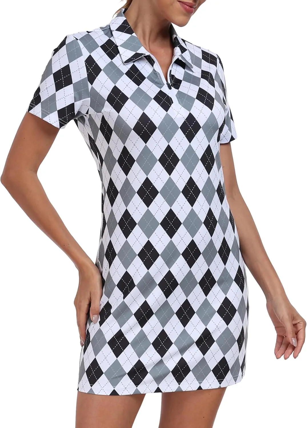 JINSHI Women T Shirt Dress Hiking/Tennis/Golf/Leisure Comfortable and Soft Athletic Dress for Women