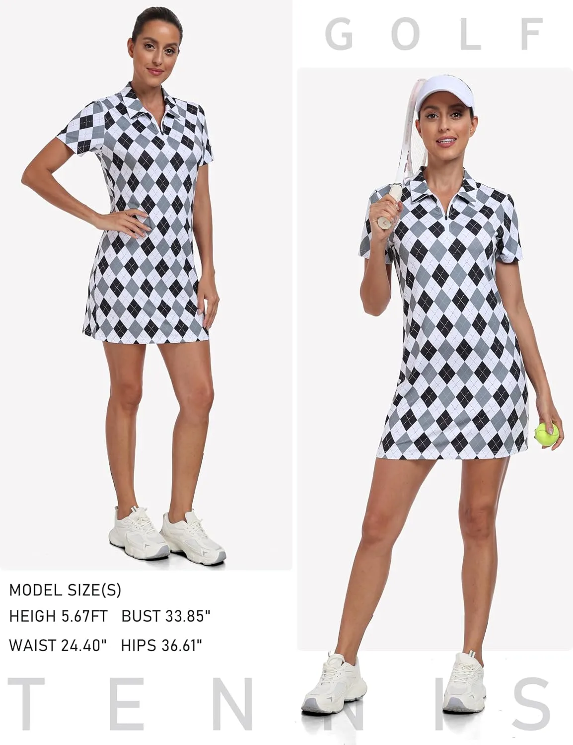 JINSHI Women T Shirt Dress Hiking/Tennis/Golf/Leisure Comfortable and Soft Athletic Dress for Women