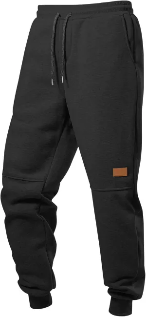 Joggers for Men Baggy Drawstring Waist Tapered Athletic Sweatpants with Pockets Casual Workout Active Running Pants