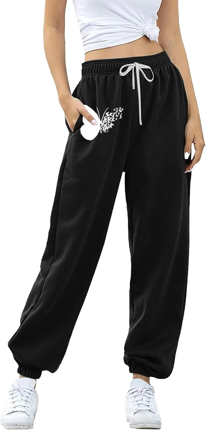 Joggers for Women 2024 Joggers Pants Workout High Waisted Yoga Pants with Pockets 3X Athletic Pants Comfortable