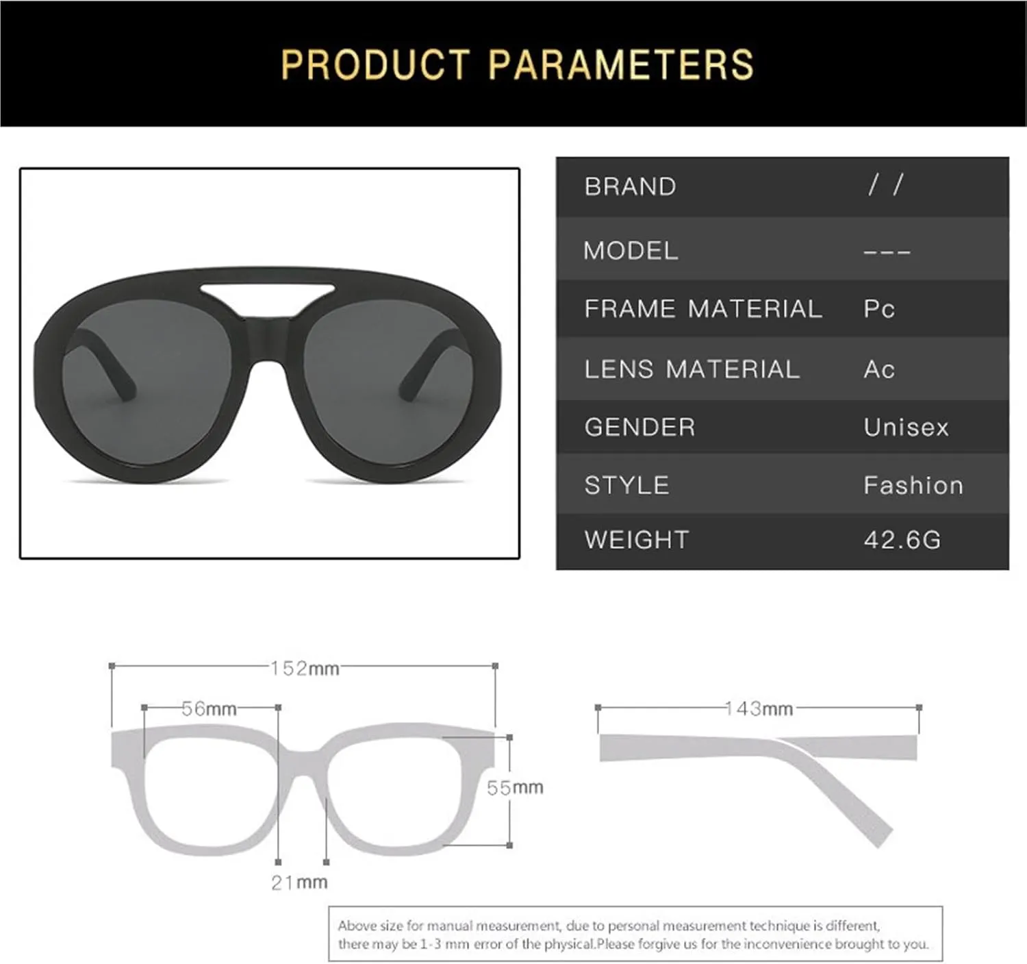 Large Frame Men's And Women's Sports Sunglasses Driver Commuter Shopping Outdoor Sun Glasses