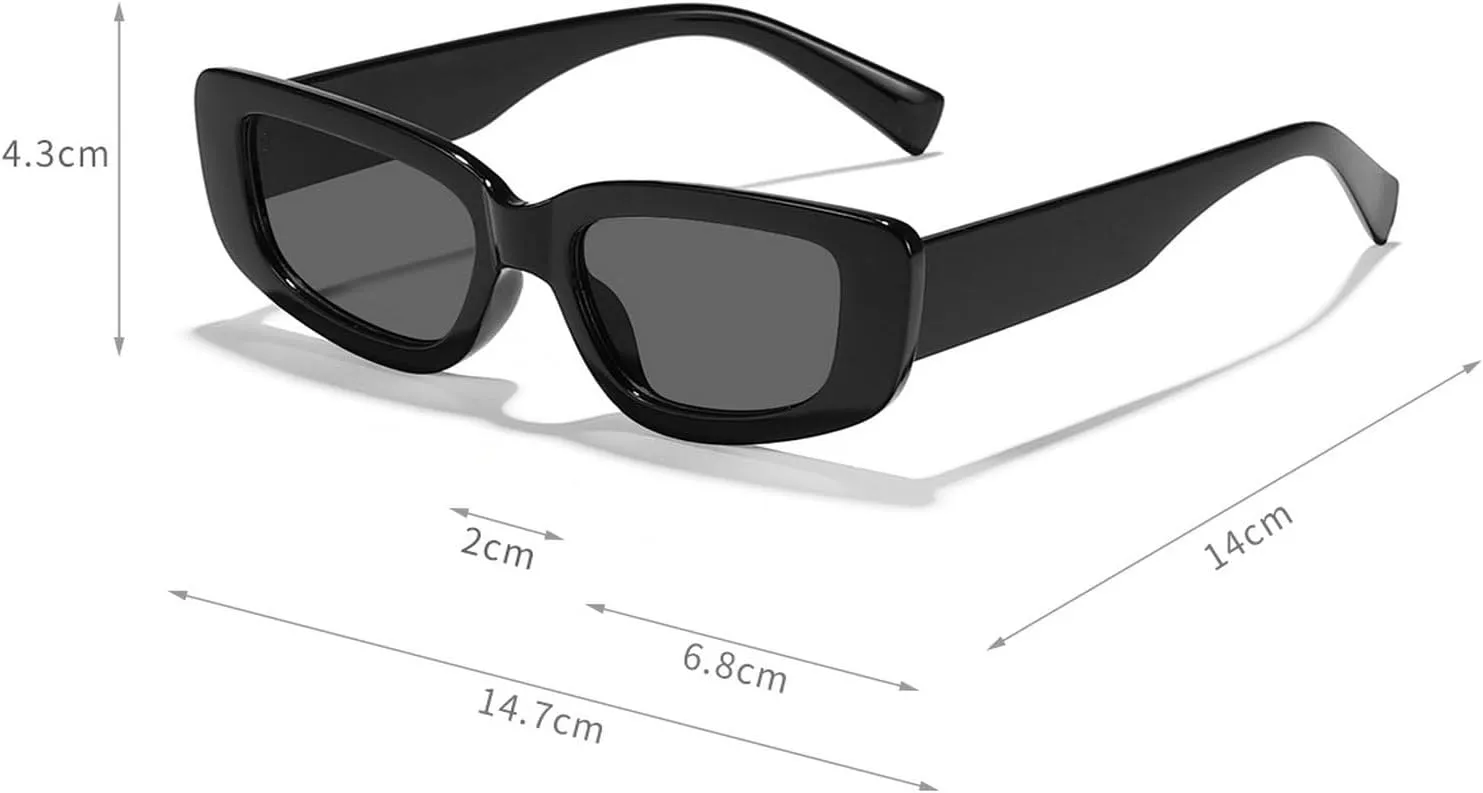 laureles Fashion Vintage Cat Eye Sunglasses Women Gradient Square Sun Glasses Men Rectangular Outdoor Shades