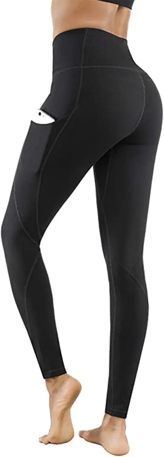 Leggings with Pockets for Women,Leggings for Women Tummy Control,Buttery Soft Yoga Pants for Workout Running Athletic