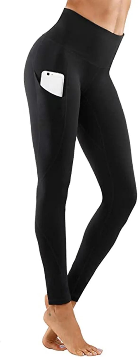 Leggings with Pockets for Women,Leggings for Women Tummy Control,Buttery Soft Yoga Pants for Workout Running Athletic