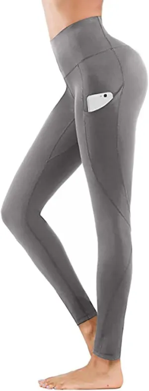 Leggings with Pockets for Women,Leggings for Women Tummy Control,Buttery Soft Yoga Pants for Workout Running Athletic