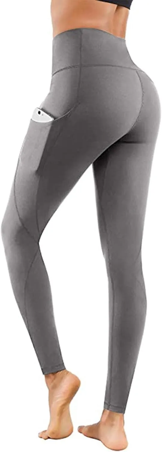 Leggings with Pockets for Women,Leggings for Women Tummy Control,Buttery Soft Yoga Pants for Workout Running Athletic