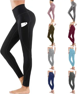 Leggings with Pockets for Women,Leggings for Women Tummy Control,Buttery Soft Yoga Pants for Workout Running Athletic