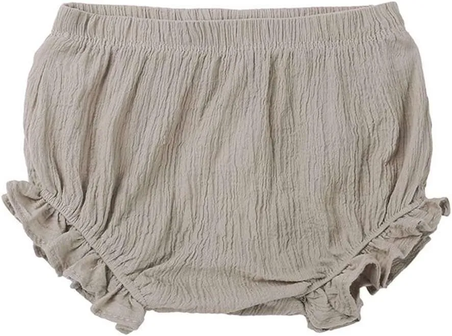 LNICEAR Toddler Kids Baby Girls Cotton Linen Shorts Basic Summer Plain Bloomers