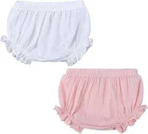 LNICEAR Toddler Kids Baby Girls Cotton Linen Shorts Basic Summer Plain Bloomers