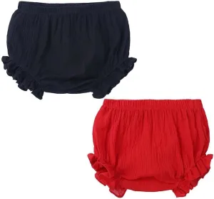 LNICEAR Toddler Kids Baby Girls Cotton Linen Shorts Basic Summer Plain Bloomers