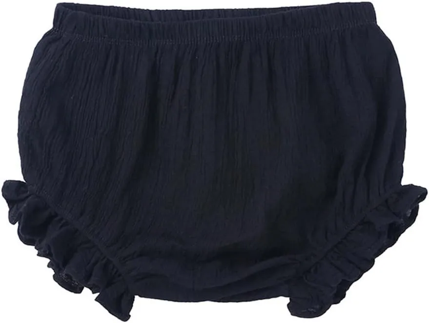 LNICEAR Toddler Kids Baby Girls Cotton Linen Shorts Basic Summer Plain Bloomers