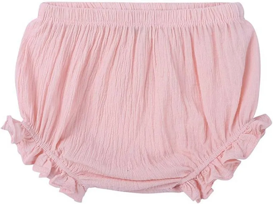 LNICEAR Toddler Kids Baby Girls Cotton Linen Shorts Basic Summer Plain Bloomers
