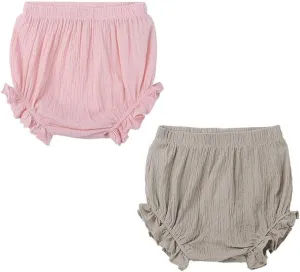 LNICEAR Toddler Kids Baby Girls Cotton Linen Shorts Basic Summer Plain Bloomers
