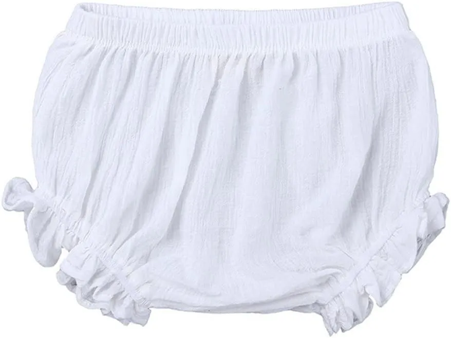 LNICEAR Toddler Kids Baby Girls Cotton Linen Shorts Basic Summer Plain Bloomers