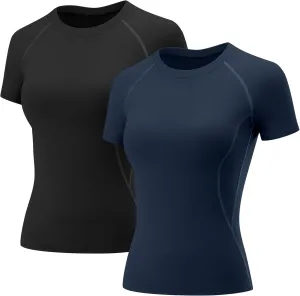 LOMON Womens Workout Tops Short Sleeve Raglan Athletic Shirts Yoga Gym Crewneck Quick Dry Tshirts