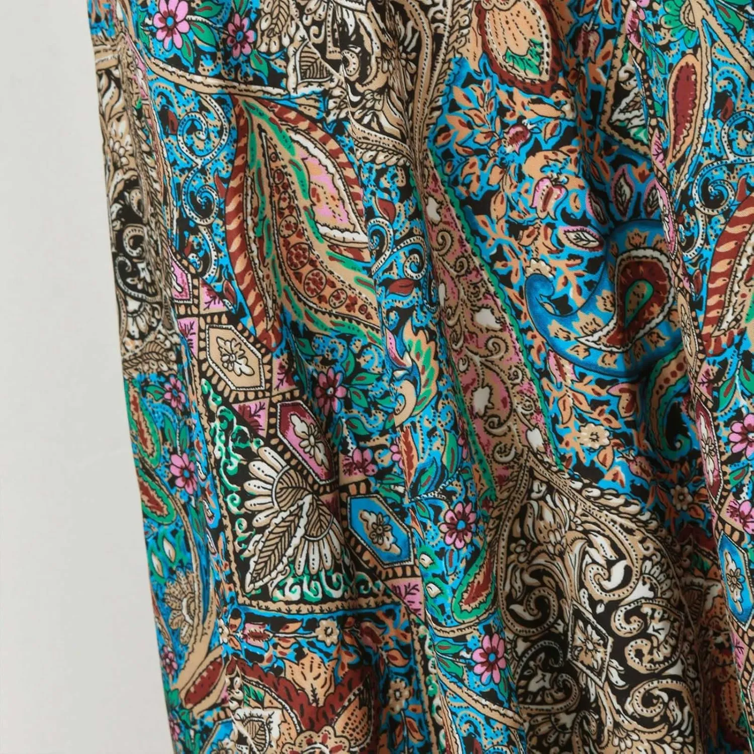 Long Skirts for Women Summer Bohemian Lace Up Floral Print Flowy Long Skirt Beach Casual Maxi Skorts Vacation