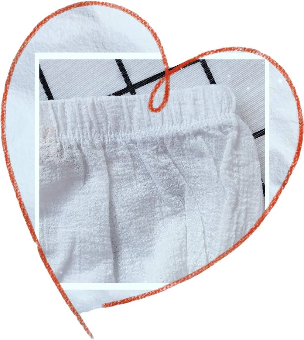 LOOLY Baby Bloomers Unisex Baby Girls Boys Cotton Linen Blend Shorts