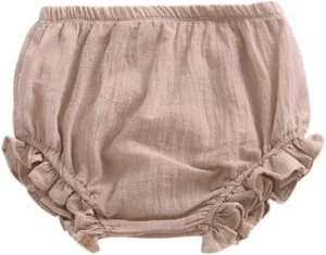 LOOLY Baby Bloomers Unisex Baby Girls Boys Cotton Linen Blend Shorts