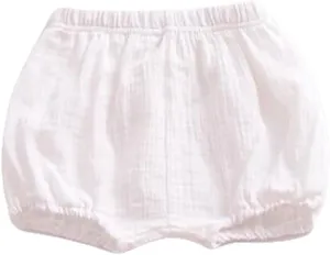 LOOLY Baby Bloomers Unisex Baby Girls Boys Cotton Linen Blend Shorts
