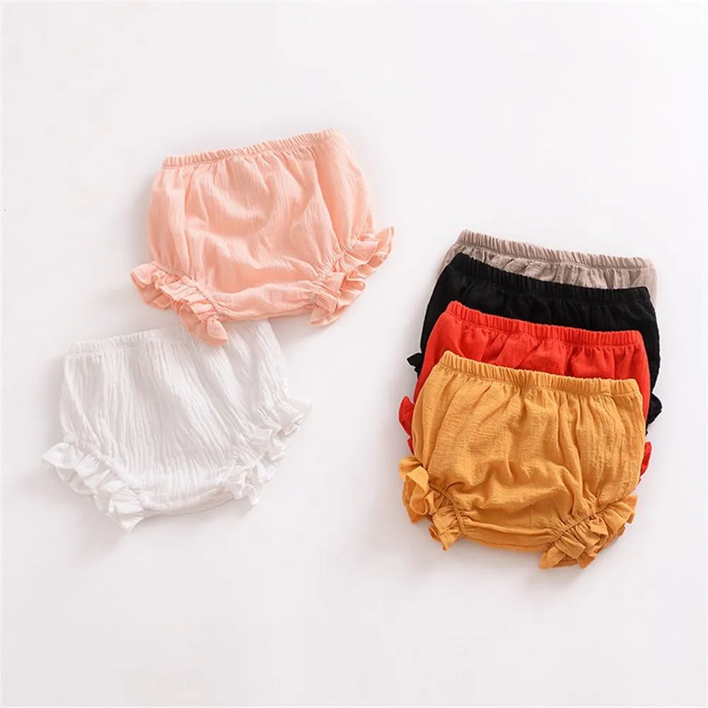 LOOLY Baby Bloomers Unisex Baby Girls Boys Cotton Linen Blend Shorts