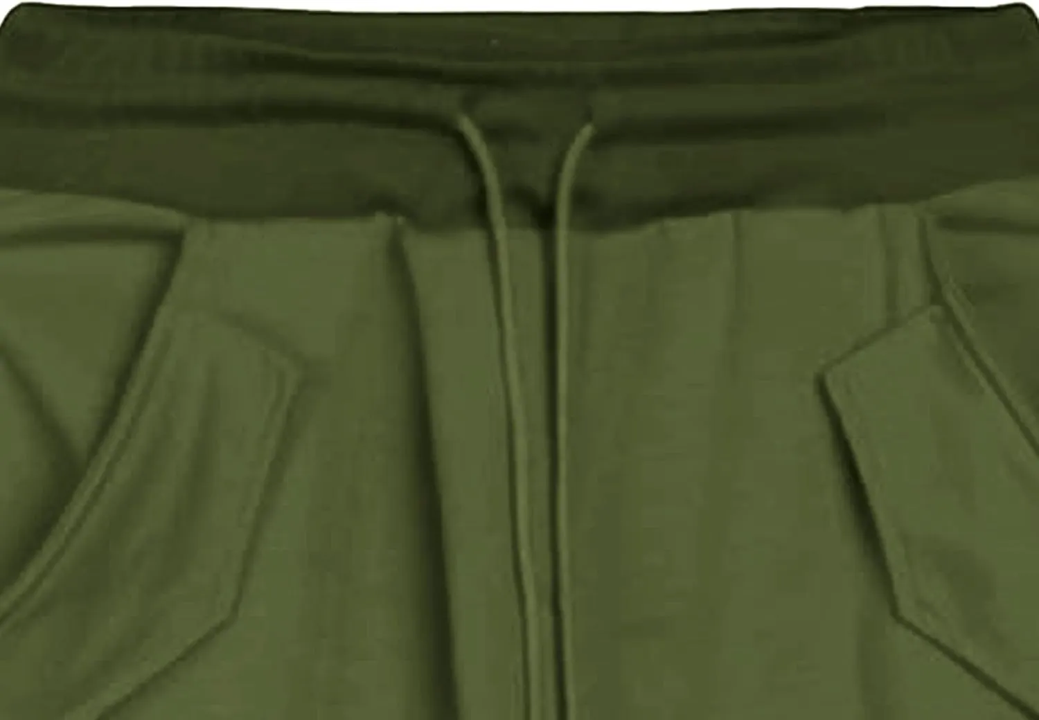 Maiyifu-GJ Men's Baggy Low Crotch 3/4 Joggers Hippie Harem Jogger Capri Pants Multi Pockets Drop Crotch Yoga Sweatpants