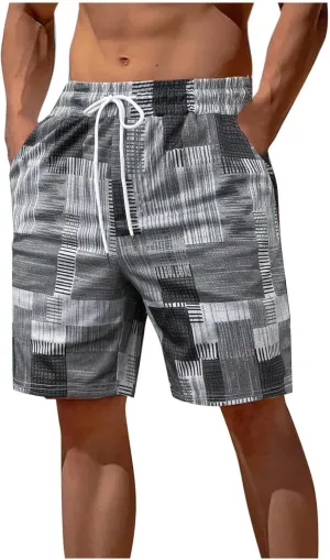Men's Athletic Mesh Shorts with Pockets Quick Dry Running Gym Print Activewear Hiking Lightweight Basketball Trunks
