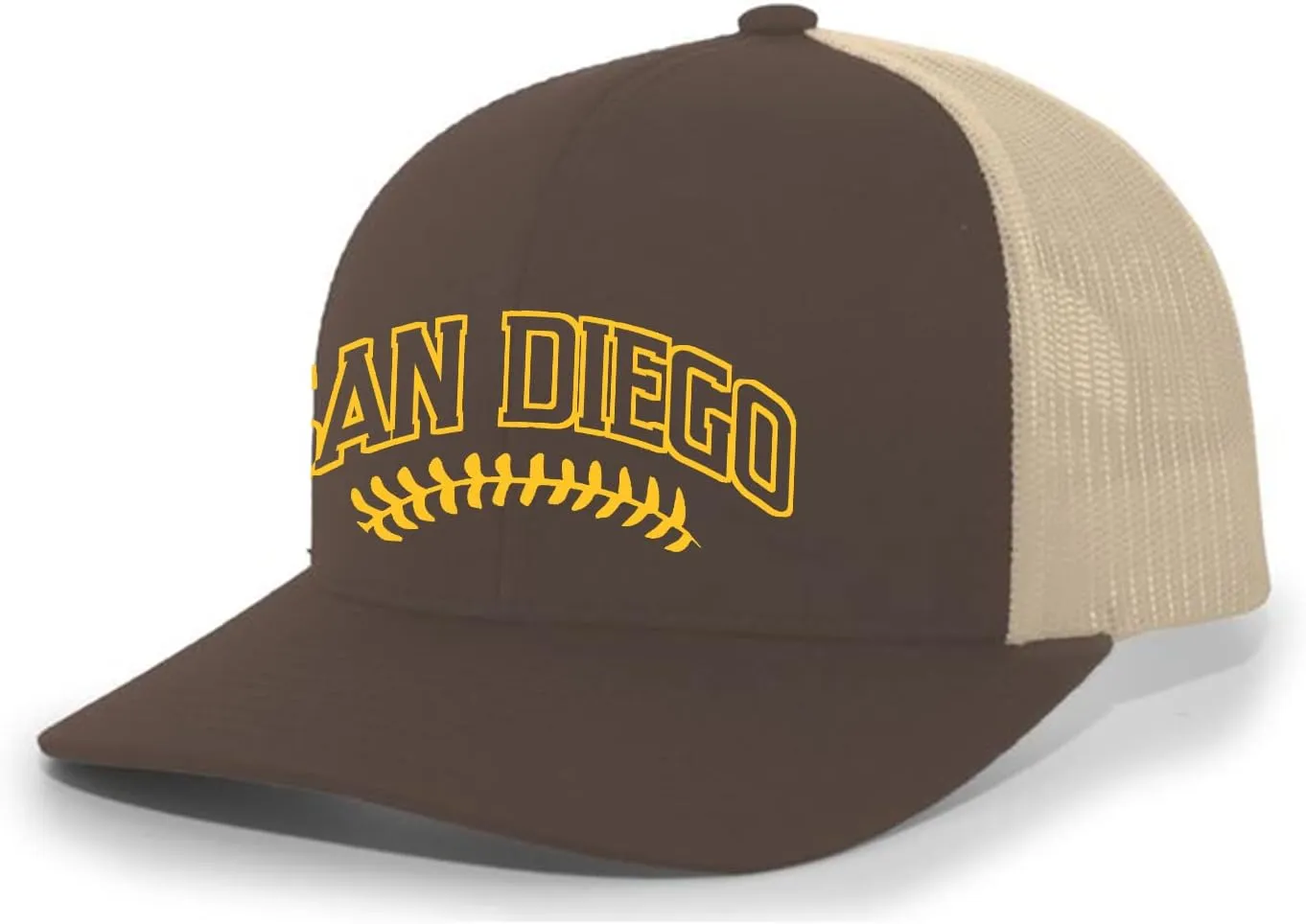 Mens Baseball Hat Baseball Team Color Baseball Laces Sports Team City State Embroidered Mesh Back Trucker Hat Baseball Cap