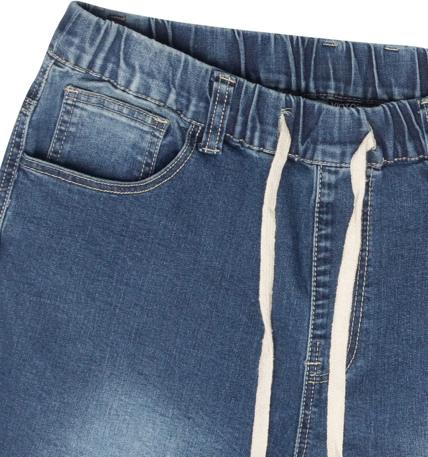 Men's Drop Crotch Joggers Denim Jean Pants