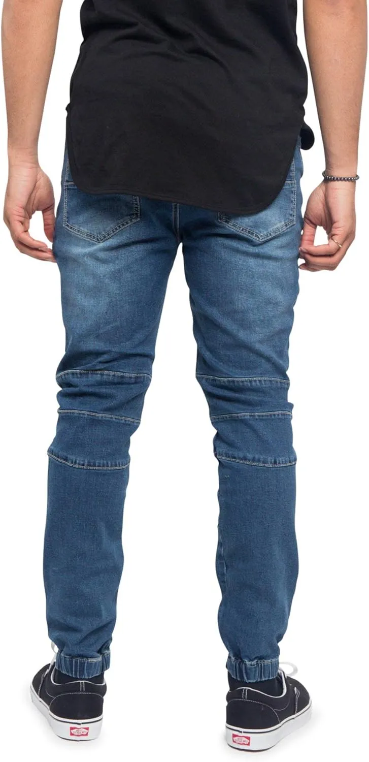 Men's Drop Crotch Joggers Denim Jean Pants