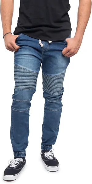 Men's Drop Crotch Joggers Denim Jean Pants