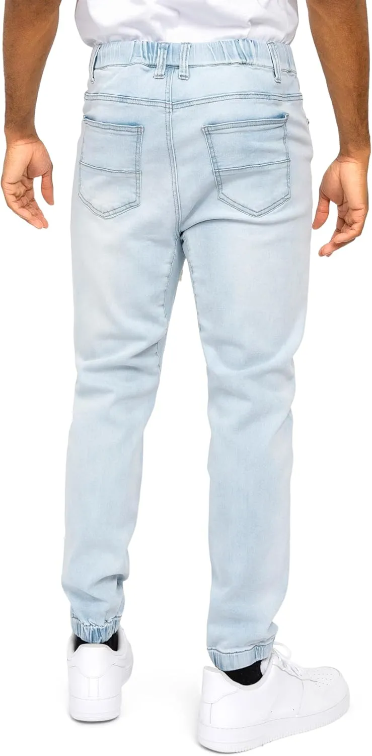 Men's Drop Crotch Joggers Denim Jean Pants
