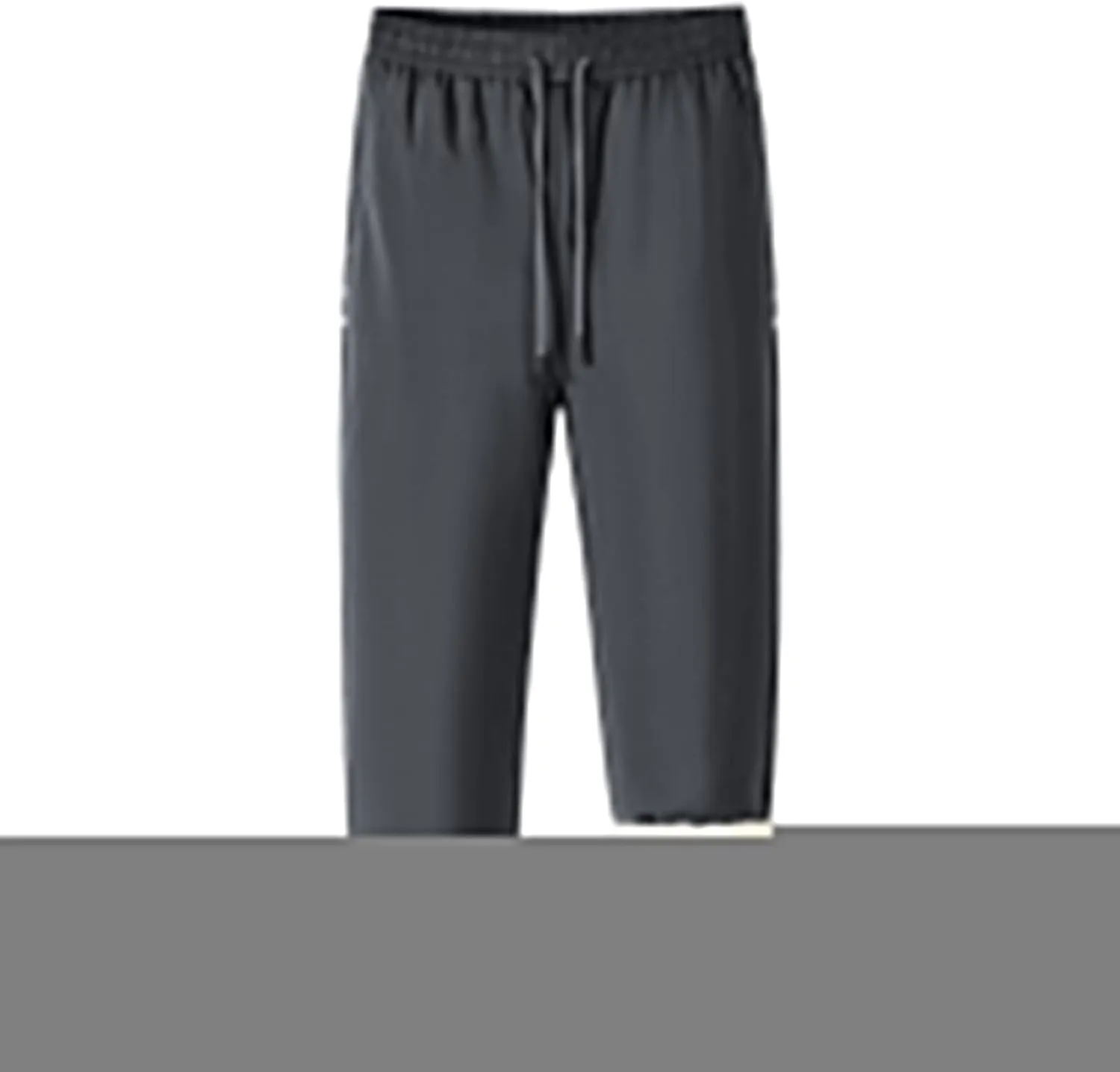 Mens Fleece Lined Sweatpants Oversized Thicken Warm Straight Leg Athletic Joggers Baggy Drawstring Workout Trousers