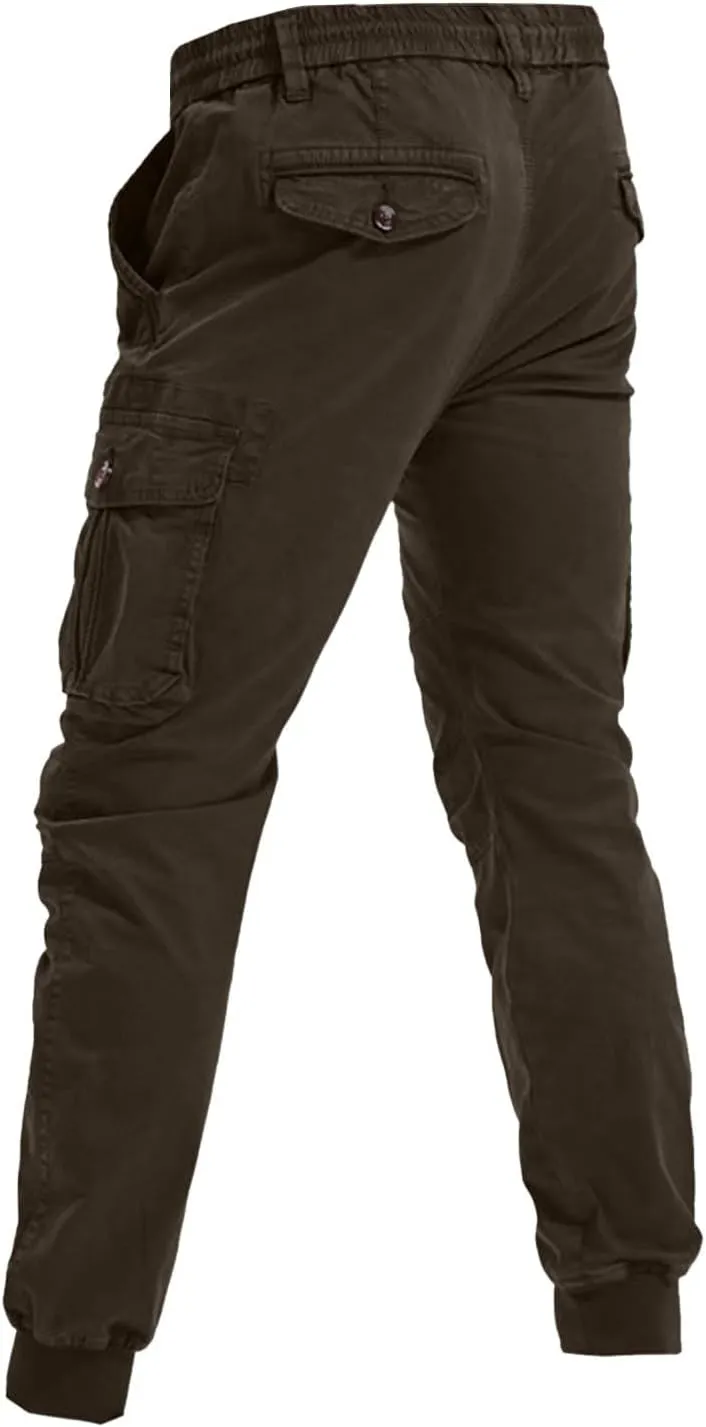 Men's Joggers Leggings Color Pants Casual Multi-Pocket Men's Trousers Tooling Solid Men's Pants Athletic Pants