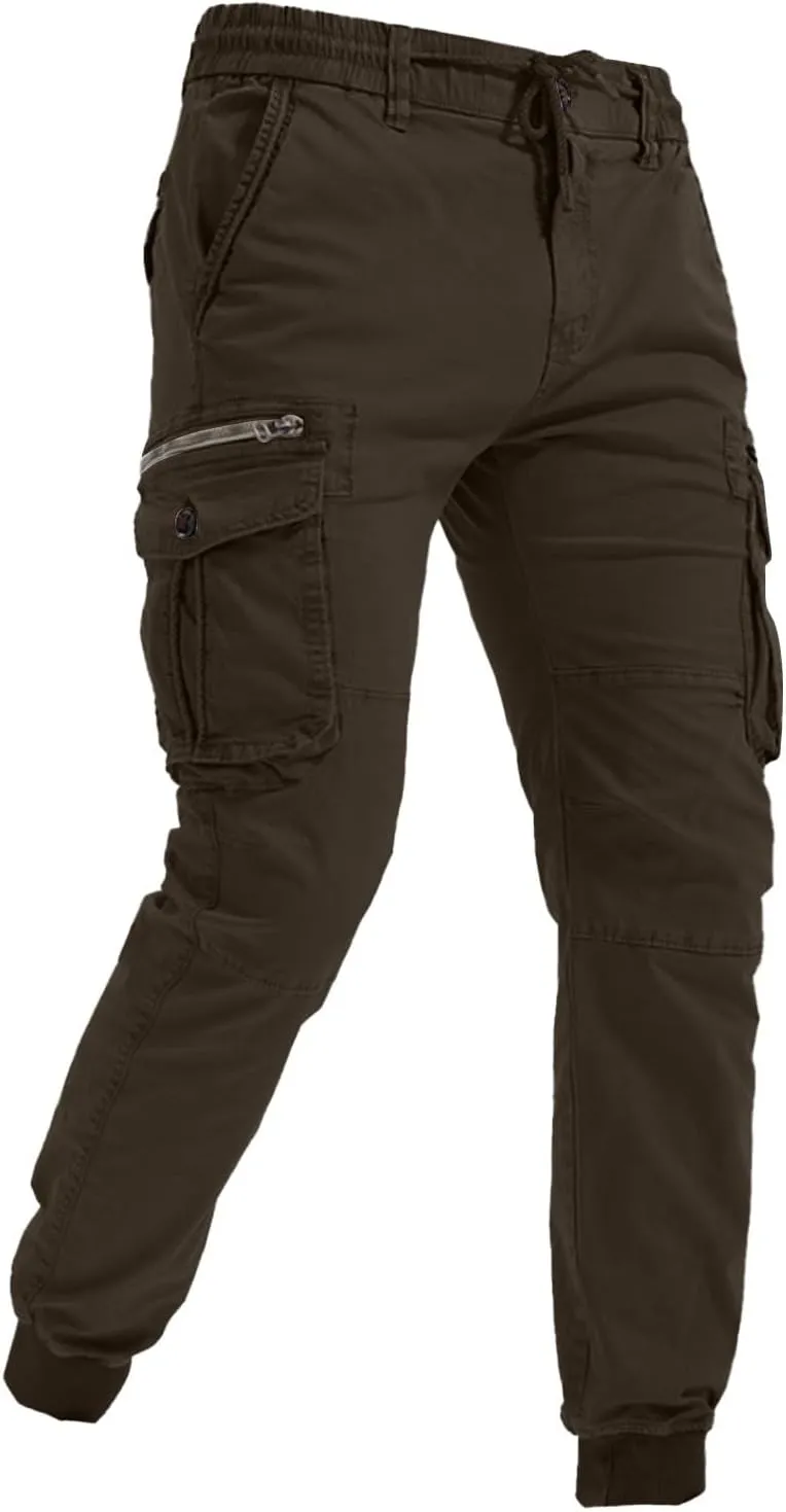 Men's Joggers Leggings Color Pants Casual Multi-Pocket Men's Trousers Tooling Solid Men's Pants Athletic Pants