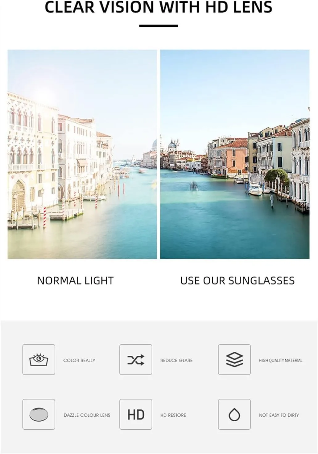 Men's Outdoor Sports Sunglasses Driving Women Commuting Photo Sun Glasses